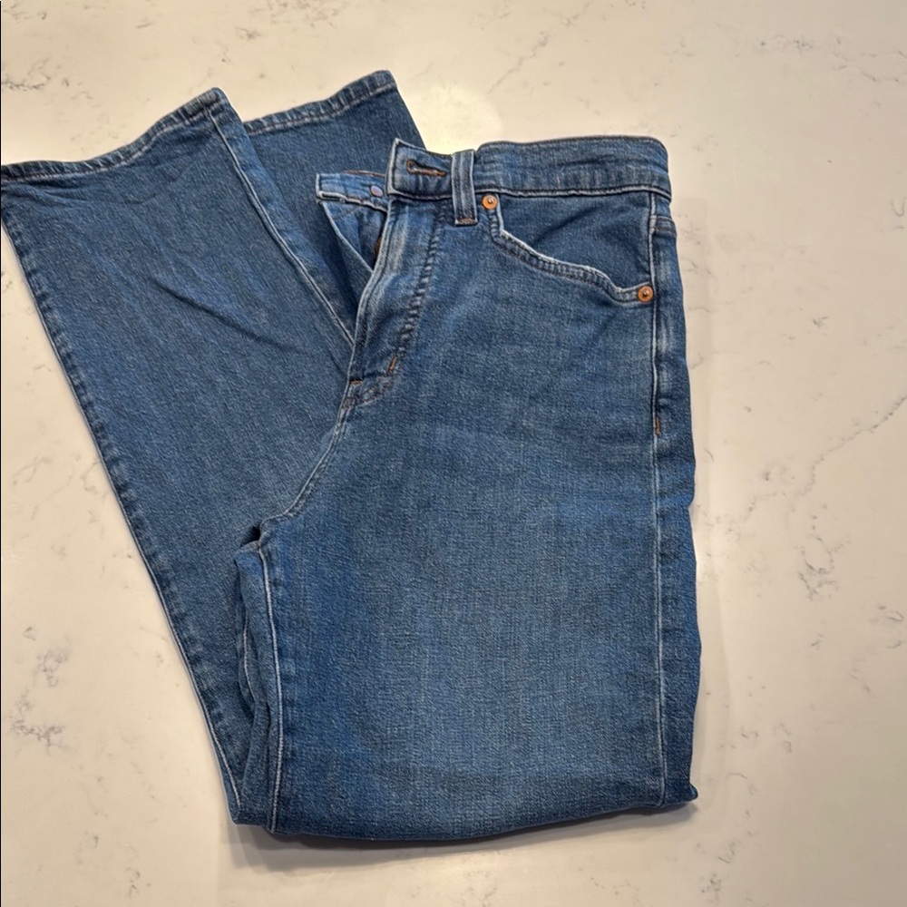 Madewell Blue Denim Jeans size 27.  Vintage straight jeans.